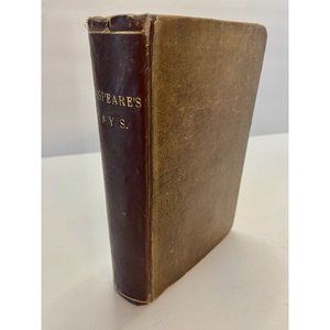 Antique‎ Shakespeare’s Play’s Complete In One Volume 1836 Dramatic Works